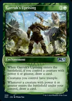 Garruk's Uprising (Showcase) - Near Mint MTG Magic 2021 Core Set - Image 1