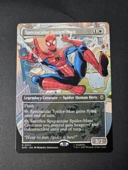 Spectacular Spider-Man R 0014 (Borderless) MTG Magic: Marvel Spider-Man Regular - Image 1