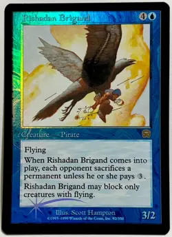 Magic the Gathering MTG - Rishadan Brigand FOIL - NM - Rare - Mercadian Masques - Image 1