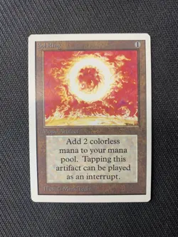 MTG Magic the Gathering UNLIMITED SOL RING NM Front LP Back - Image 1