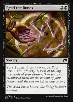 Read the Bones - Light Play MTG Magic Origins - Image 1