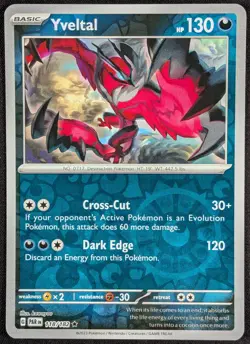 Yveltal 2023 Paradox Rift Reverse Holo Rare Pokemon Card 118/182 (NM) - Image 1