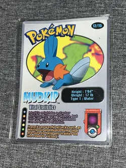 Pokemon Card Mudkip 12/15 Nintendo Wendy's Promo Original HP - Image 1