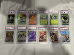 Pokemon PSA 10 and ungraded card lot with VaultX binder - Image 1