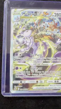 Pokemon Mewtwo VSTAR GG44/GG70 Crown Zenith: Galarian Gallery Holo Card TCG - Image 2