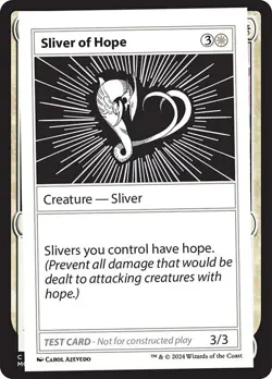 Sliver of Hope Mystery Booster 2 Playtest Card NM MTG - Image 1