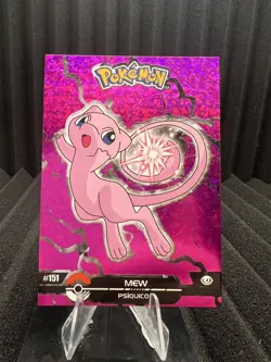 Mew #151 - Crystal Holo Box Hit - Crystal Dark Black - Pokemon Card - Image 1