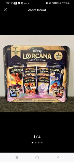Disney Lorcana: The First Chapter Gift Set (4 Packs 12 Cards each) 4050368981752 - Image 1