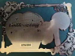 Goddess Story Gold METAL Card - Serial Number #076/200! - Anime Bikini Rem - Image 1