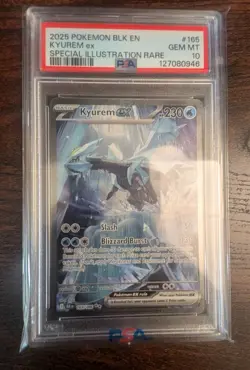 Pokemon TCG Kyurem EX Card 165/086 English Black Bolt Sir PSA 10 Gem Mint - Image 1