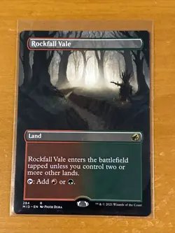 Rockfall Vale 284 (Borderless) MTG Innistrad Midnight Hunt NM Pack Fresh - Image 1