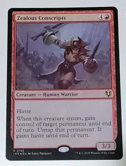 MTG - Innistrad Remastered: Zealous Conscripts (0183) - Rare Foil - Near Mint - Image 1