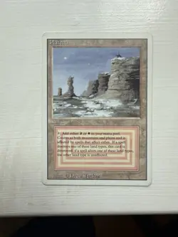 Magic the Gathering Plateau Dual Land Revised Edition - Image 1