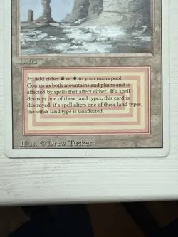 Magic the Gathering Plateau Dual Land Revised Edition - Image 2