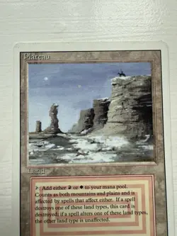 Magic the Gathering Plateau Dual Land Revised Edition - Image 3