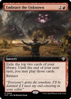 Embrace the Unknown (Extended Art) - OTC - Rare - MTG Magic Pack fresh - Image 1