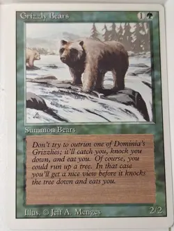 Grizzly Bears - Revised Edition Core Set - Magic the Gathering MTG Nice! - Image 1