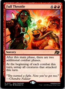 Full Throttle R Sorcery regular Aetherdrift 127 Near Mint - Image 1