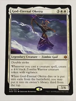 MTG War of the Spark God-Eternal Oketra 016/264 NM Mythic - Image 1