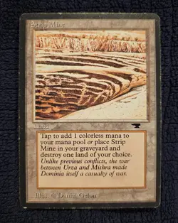 MTG Strip Mine No Horizon MP Antiquities Magic the Gathering - Image 1
