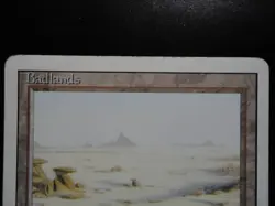 Badlands Revised HP Heavily Played MTG Magic the Gathering Dual Land - Image 3