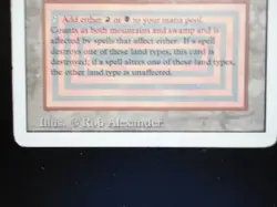 Badlands Revised HP Heavily Played MTG Magic the Gathering Dual Land - Image 4