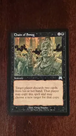 Chain of Smog Onslaught EX/LP 132/350 MTG Magic the Gathering Sorcery Uncommon - Image 1