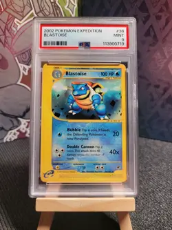 Blastoise 36/165 PSA 9 Non-Holo Pokemon TCG Expedition! - Image 1