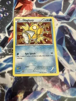 Shiny Magikarp XY143 Promo Sealed Heavy Play Pokemon Trading Card Game - Image 1
