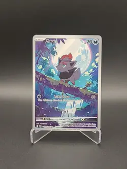Pokemon Zorua 142/086 White Flare Illustration Rare Pokemon TCG Card NM 2025 - Image 1