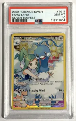 2022 Altaria TG11/TG30 Full Art Silver Tempest GEM MINT PSA 10 Pokemon - Image 1