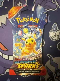 Pokemon TCG: Scarlet & Violet Surging Sparks Sleeved Blister Booster Pack (1) - Image 1