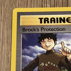 Pokemon Brock’s Protection #101/132 Non-Holo Rare Trainer Gym Challenge LP Tcg - Image 2