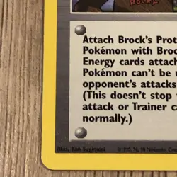 Pokemon Brock’s Protection #101/132 Non-Holo Rare Trainer Gym Challenge LP Tcg - Image 4