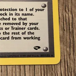Pokemon Brock’s Protection #101/132 Non-Holo Rare Trainer Gym Challenge LP Tcg - Image 5