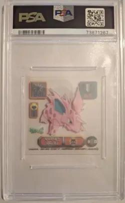 PSA 10 MINT Nidorino D14 Super DX Stickers Amada 1998 Pokemon. POP 8!! - Image 2