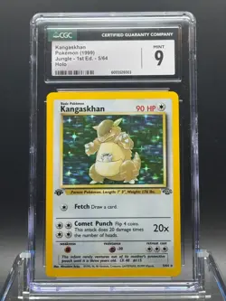 CGC 9 MINT ✨ - Kangaskhan 05/64 1st Edition Jungle Holo - 1999 Pokemon - Image 1