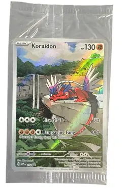 FACTORY SEALED Koraidon SVP 014 Pokemon Scarlet & Violet Holo ETB Promo Full Art - Image 1