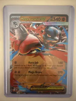 Mega Lucario EX 77/132 - Pokemon Mega Evolution TCG - Near Mint - Image 1