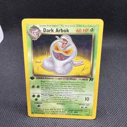 Pokemon TCG Dark Arbok 19/82 1st Edition Team Rocket Regular Unplayed NM - Image 1