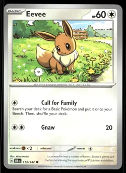 Pokemon TCG Eevee Common Regular - Image 1
