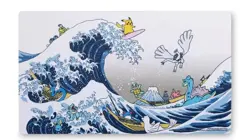 Pokemon TCG Great Wave Pikachu & Friends Play mat, Kanto Johto - US Seller - NEW - Image 1