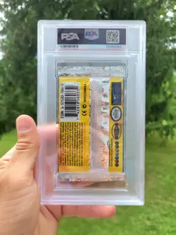 [PSA 9] 1999 Pokemon Base Set Graded Booster Foil Pack Sealed Charizard Art Mint - Image 2