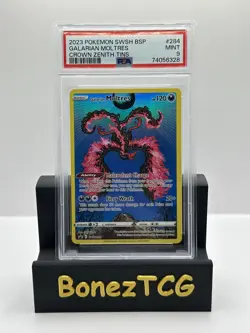 2019-2023 Pokemon SWSH Black Star Promos Galarian Moltres #SWSH284 PSA 9 - Image 1
