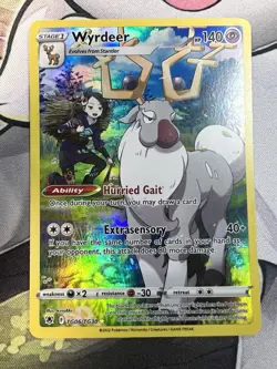 Pokemon Card Wyrdeer TG06/TG30 Sword & Shield-Astral Radiance Holo Rare Full Art - Image 1