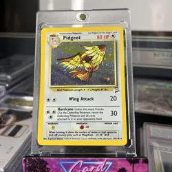 Pokemon 2000 Base Set 2 Pidgeot Holo Card 14/130 NM + - Image 1
