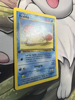 Krabby 51/62 Fossil Set 1st Edition Vintage 1999 Pokemon Card - Image 4