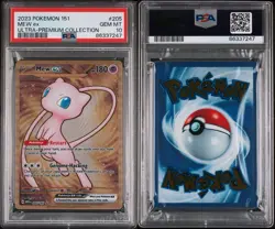 PSA 10 METAL Mew ex Full Art Ultra Rare 151 UPC Promo Pokemon Card SVP 205/165 - Image 1