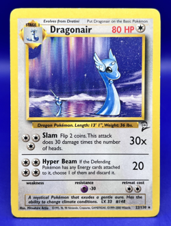 Pokemon Card Base Set 2 Rare Dragonair 22/130 MP+ - Image 1