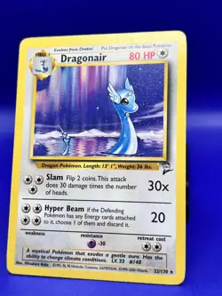 Pokemon Card Base Set 2 Rare Dragonair 22/130 MP+ - Image 2